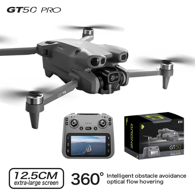 2025 GT50 Drone HD Dual Camera, Screen Control No Phone Needed, One-Key Takeoff/Return, Wi-Fi App, USB Charging, Drop-Resistant,
