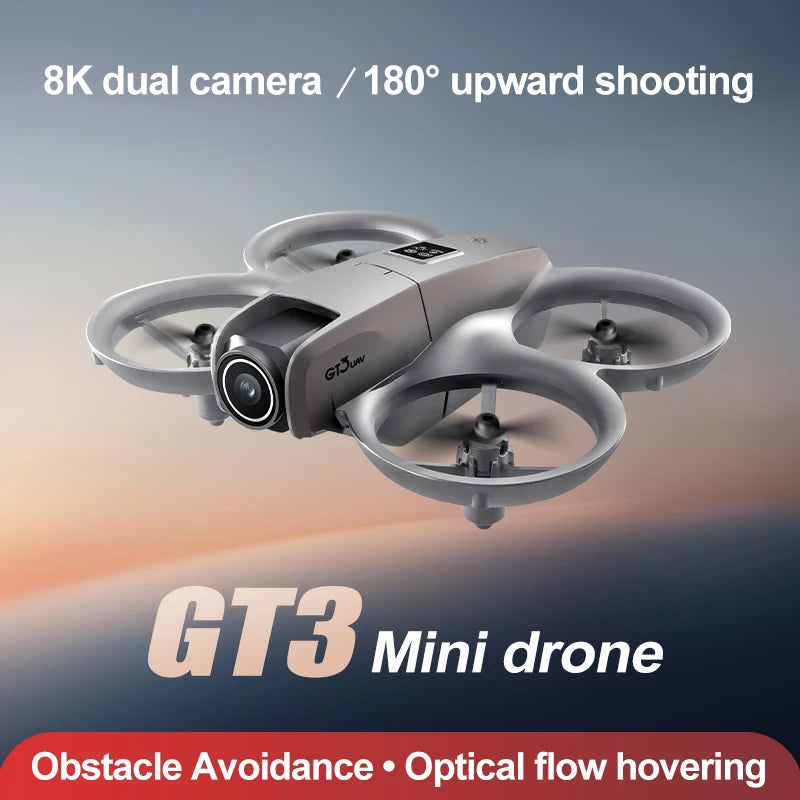 GT3 RC Drone – 8K Dual Camera, Obstacle Avoidance & GPS Quadcopter
