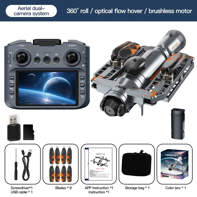 Drone Profession Obstacle Avoidance Dual Camera RC Quadcopter Dron FPV WIFI Range Remote Control Helicopter