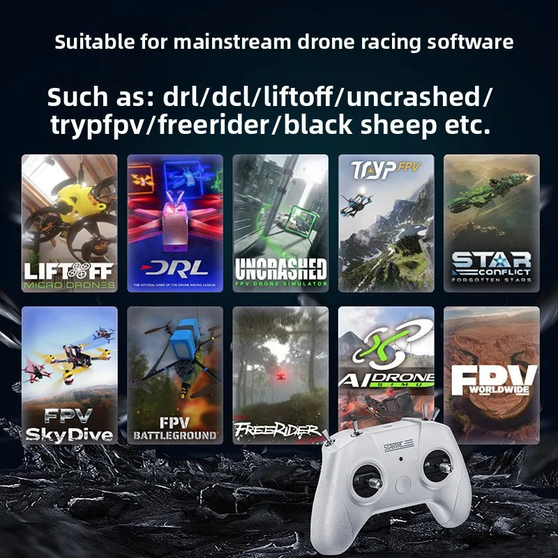 Drone Training Simulator Game Controller for DRL/DCL/LIFTOFF/UNCRASHED/TryPFPV/Freerider - Remote Control Flight Simulator
