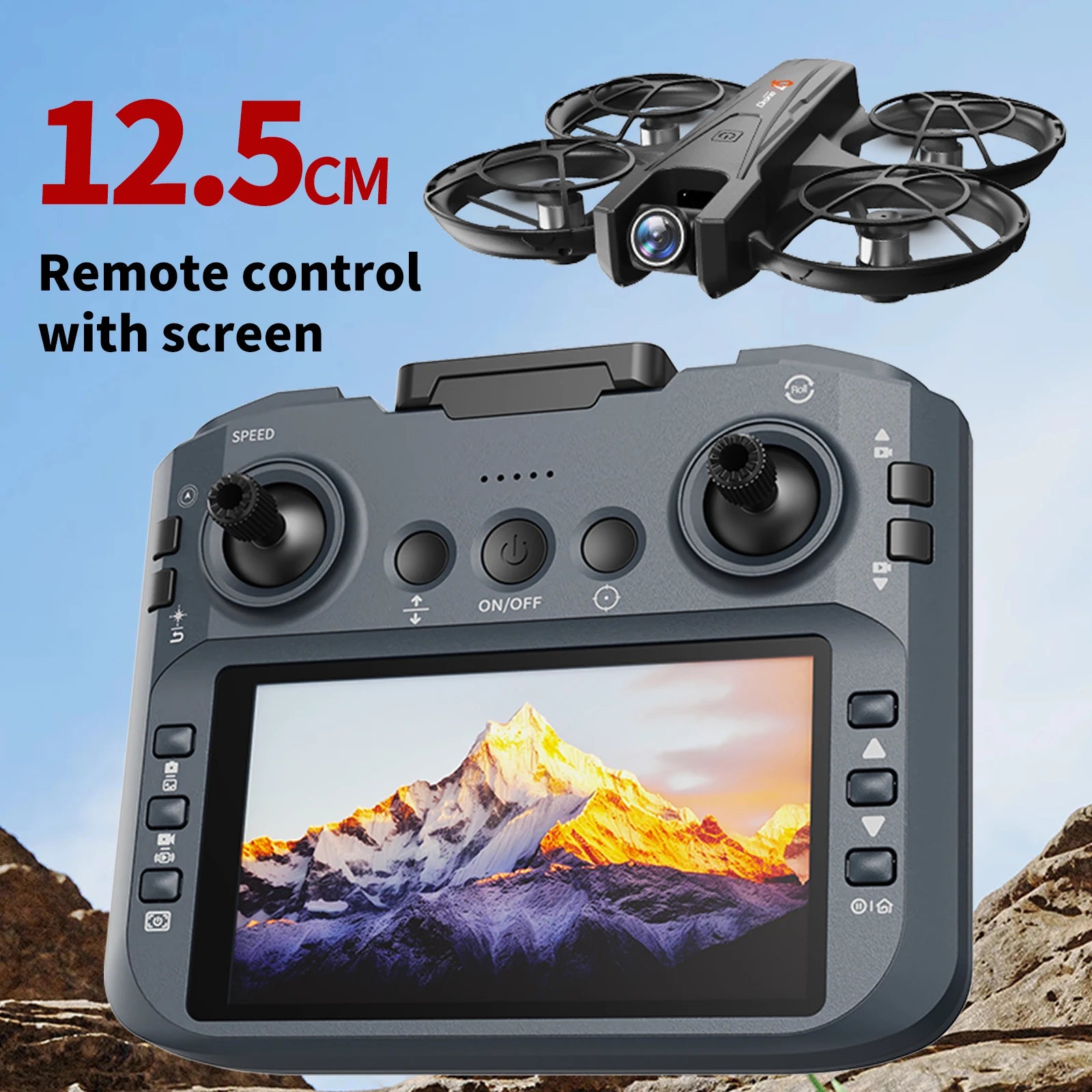 Professional Camera Drone 10km Optical Flow Hover Dual Switch 360° 4K HD Video WiFi Remote Control Aerial Photography Drone