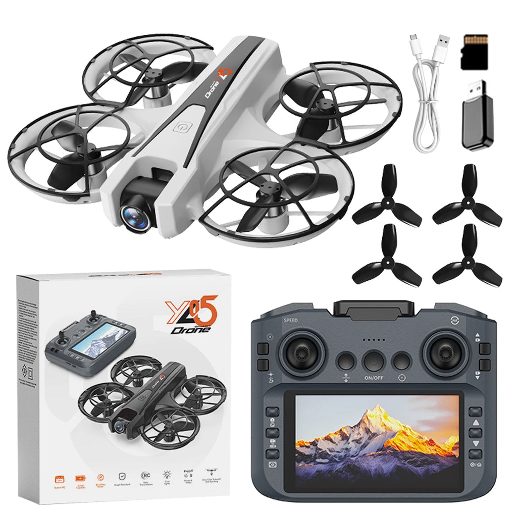 Professional Camera Drone 10km Optical Flow Hover Dual Switch 360° 4K HD Video WiFi Remote Control Aerial Photography Drone