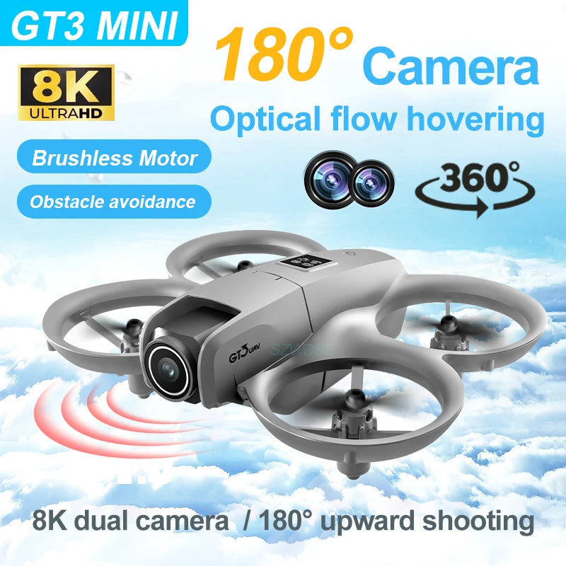 GT3 RC Drone – 8K Dual Camera, Obstacle Avoidance & GPS Quadcopter