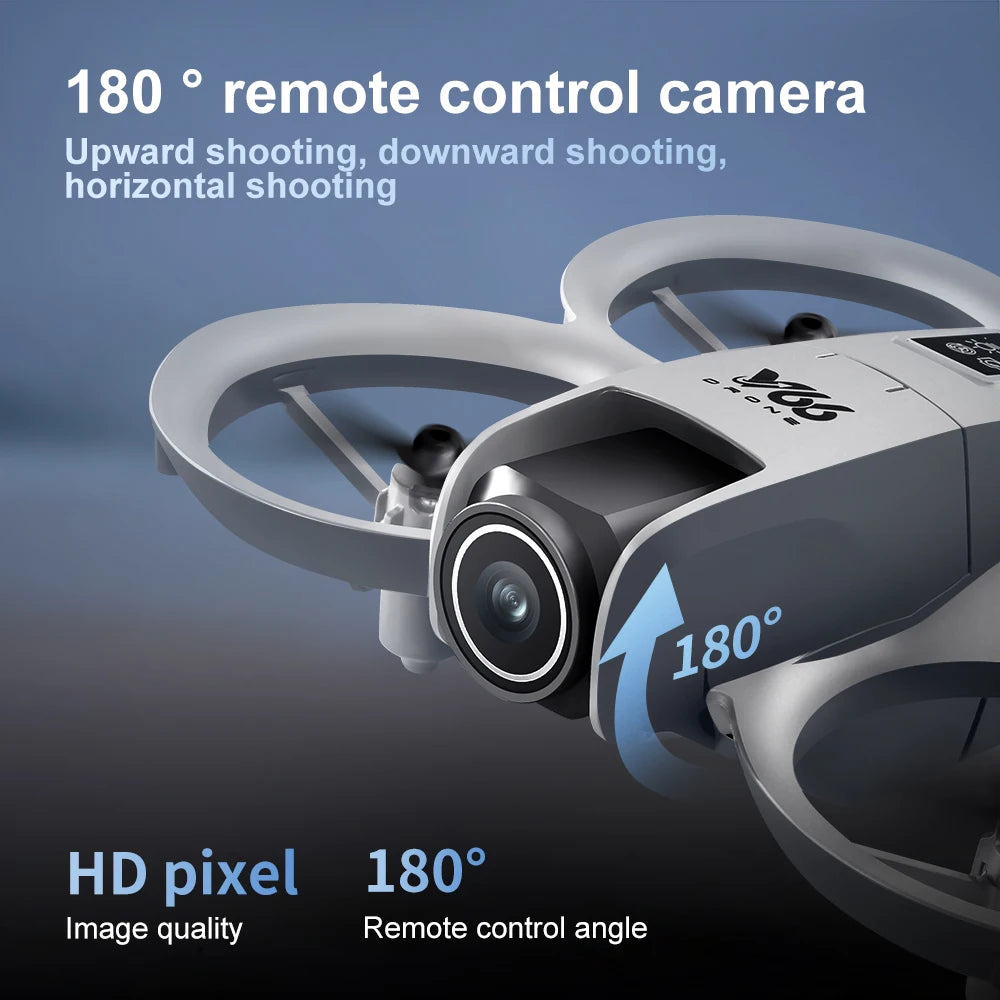 V66 Mini Drone 4K Profesional Dual Camera Headless Mode Obstacle Avoidance WiFi FPV Dron 360° Flip RC Quadcopter Toys for Kids
