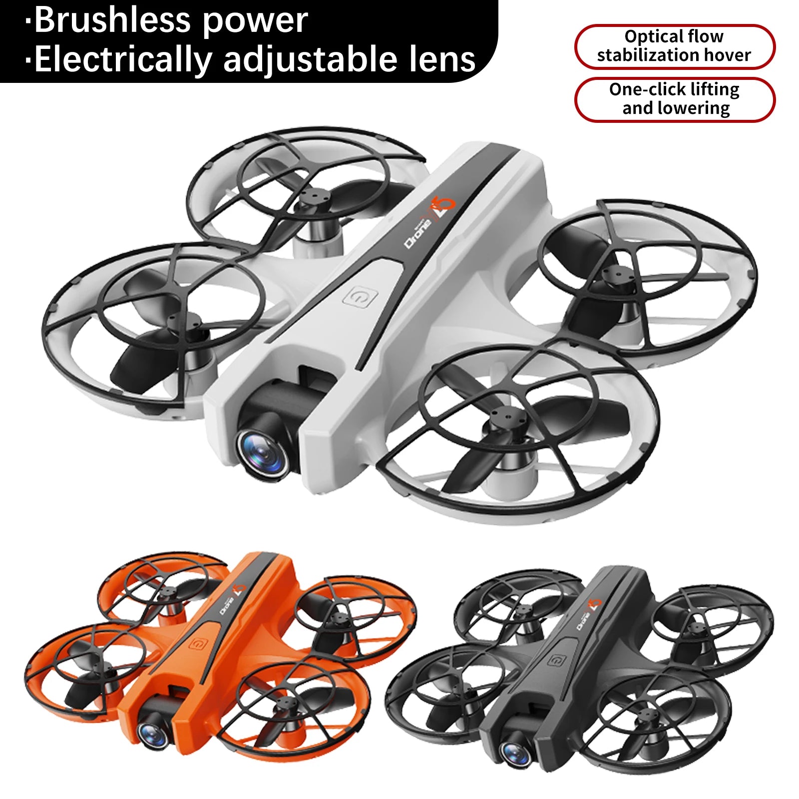 Professional Camera Drone 10km Optical Flow Hover Dual Switch 360° 4K HD Video WiFi Remote Control Aerial Photography Drone